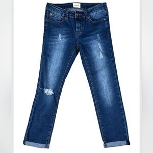 Hudson Girls Distressed Denim Blue Jeans Size 12 Premium Destroyed Kids